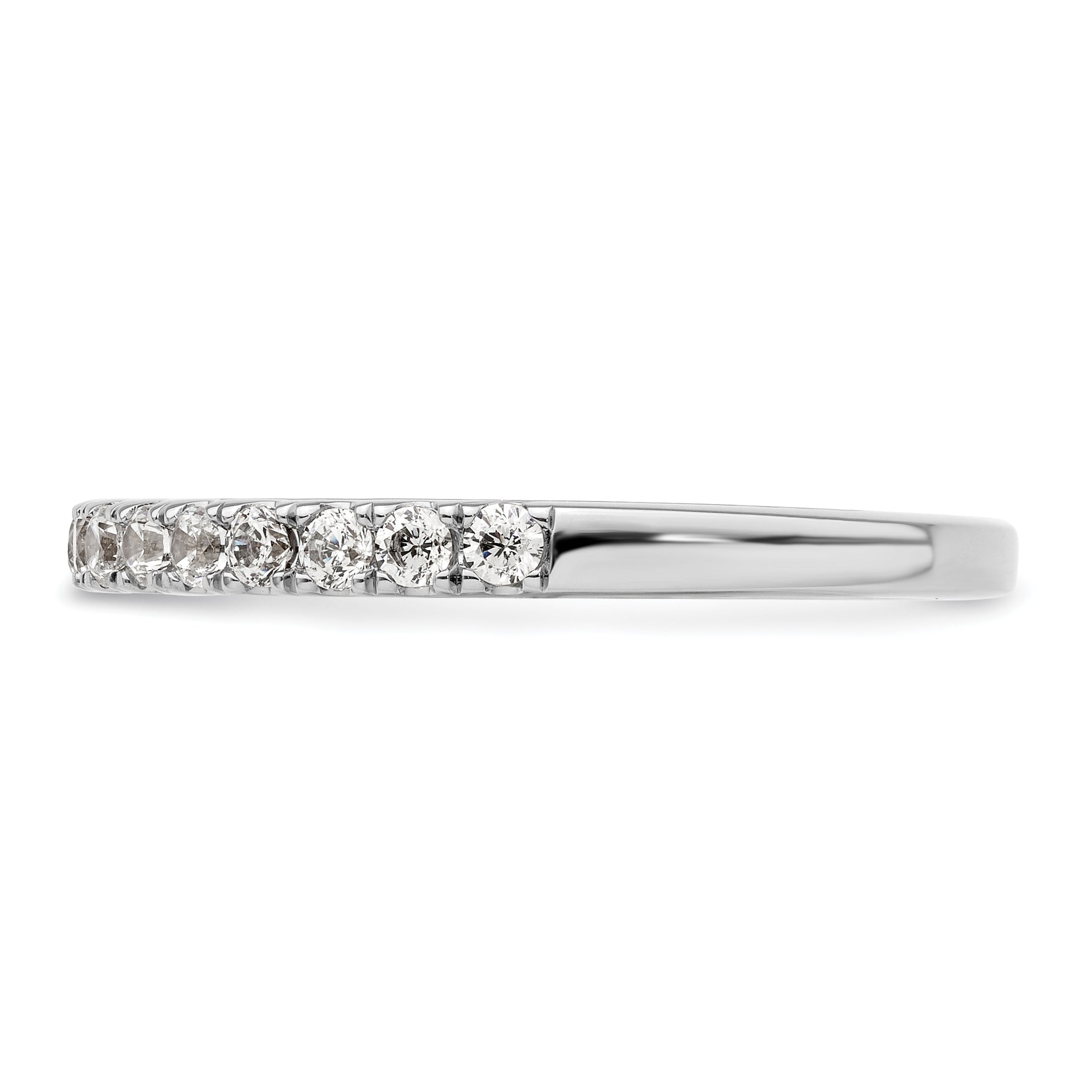 14k White Gold 1/2 carat Lab Grown Diamond VS/SI+ G+ Complete Wedding Band