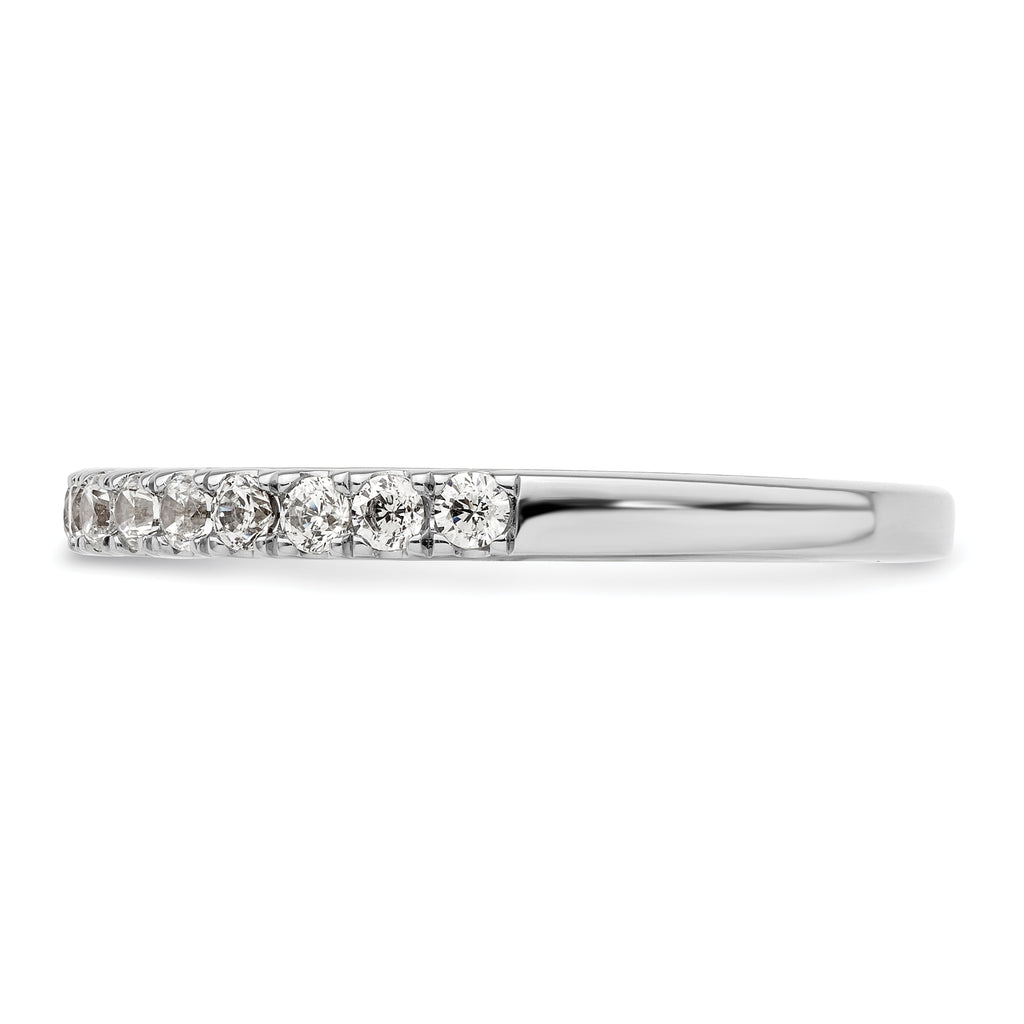 14k White Gold 1/2 carat Lab Grown Diamond VS/SI+ G+ Complete Wedding Band