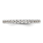 14k White Gold 1/2 carat Lab Grown Diamond VS/SI+ G+ Complete Wedding Band