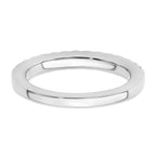14k White Gold 1/2 carat Lab Grown Diamond VS/SI+ G+ Complete Wedding Band