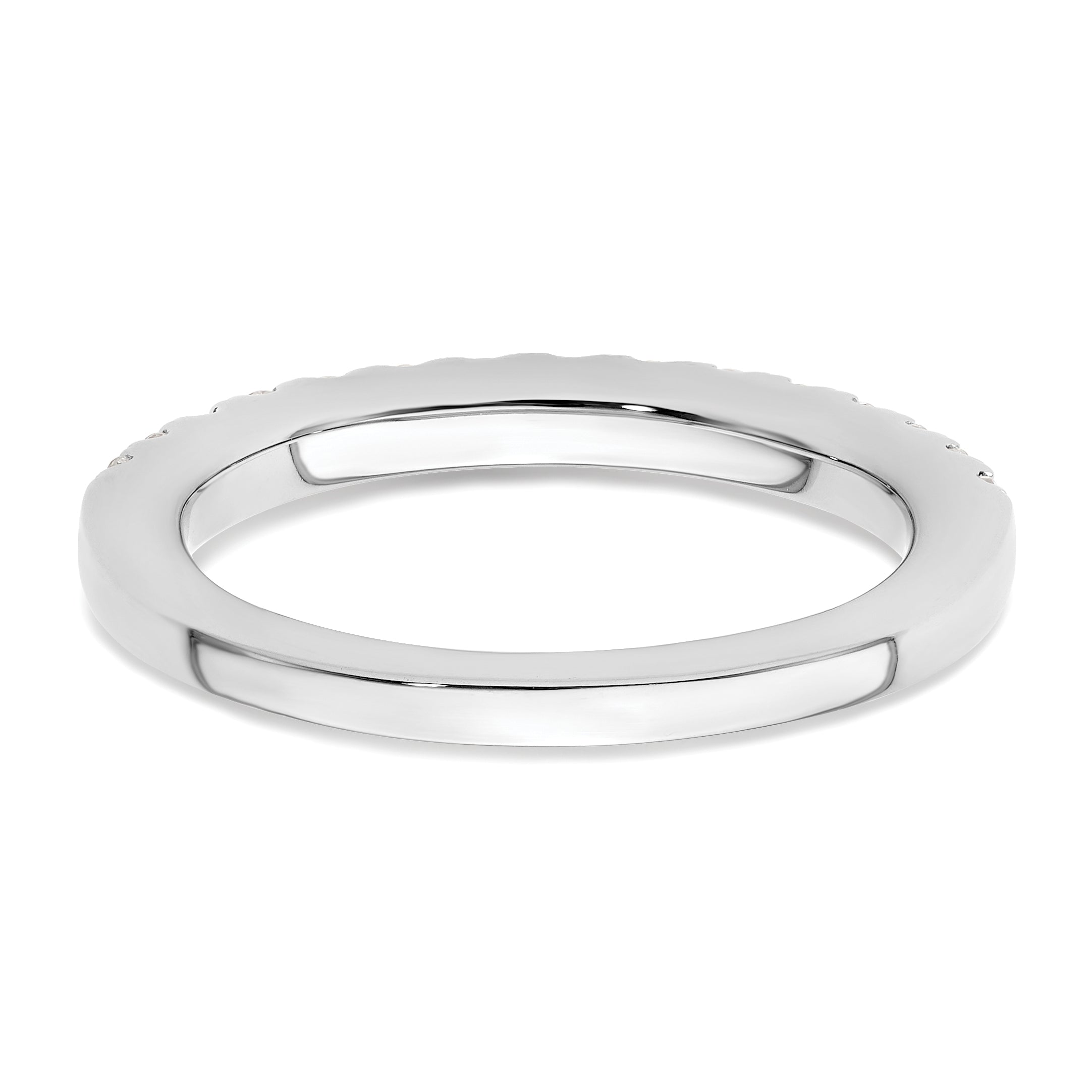 14k White Gold 1/2 carat Lab Grown Diamond VS/SI+ G+ Complete Wedding Band
