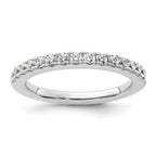 14k White Gold 1/2 carat Lab Grown Diamond VS/SI+ G+ Complete Wedding Band