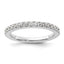 14k White Gold 1/2 carat Lab Grown Diamond VS/SI+ G+ Complete Wedding Band