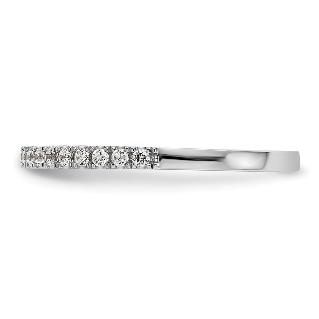 14k White Gold 1/5 carat Lab Grown Diamond VS/SI+ G+ Complete Wedding Band