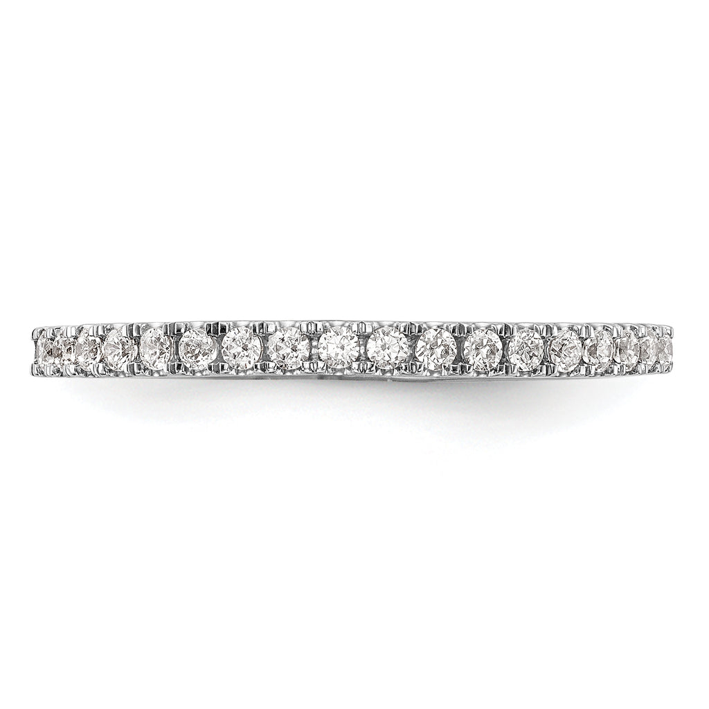 14k White Gold 1/5 carat Lab Grown Diamond VS/SI+ G+ Complete Wedding Band
