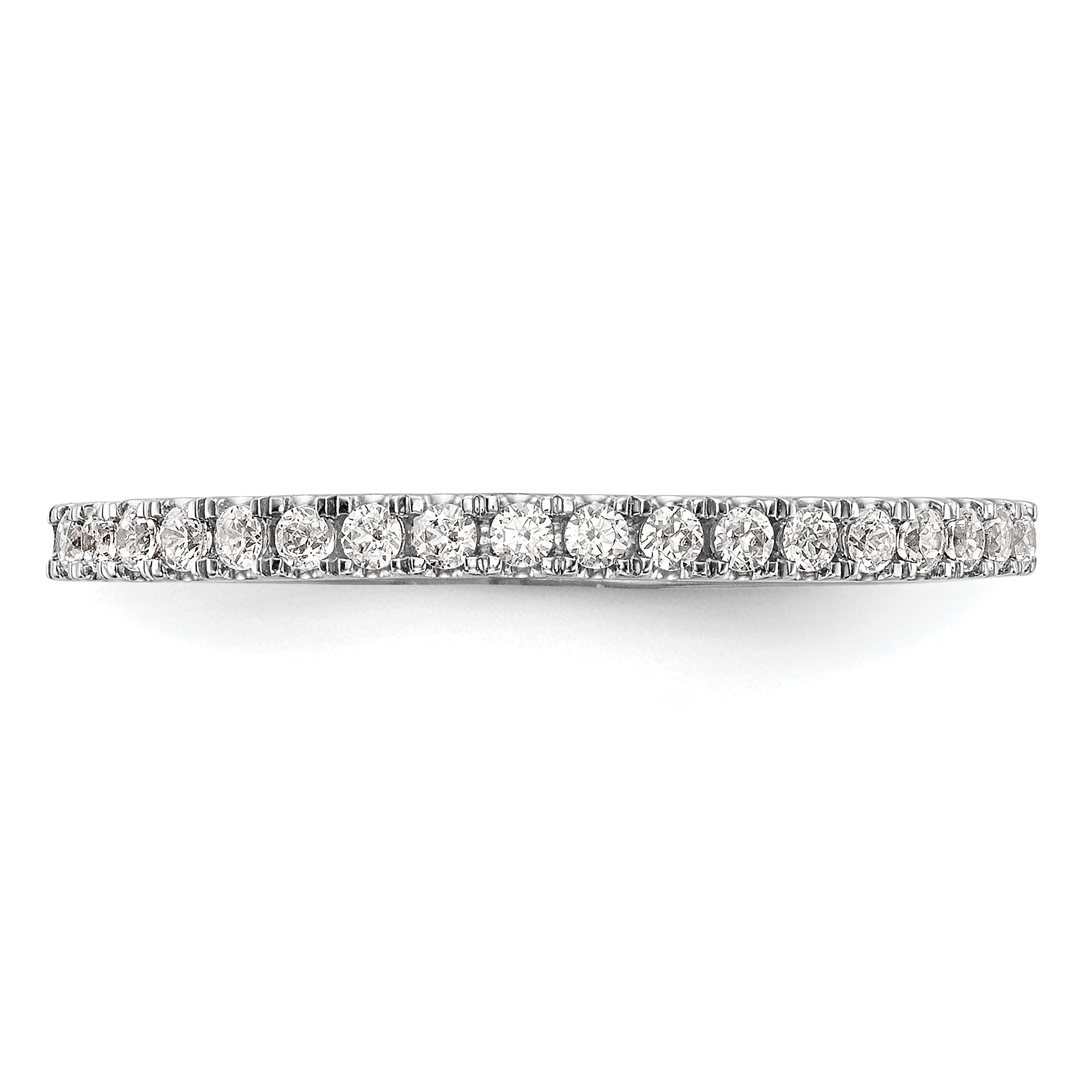 14k White Gold 1/5 carat Lab Grown Diamond VS/SI+ G+ Complete Wedding Band