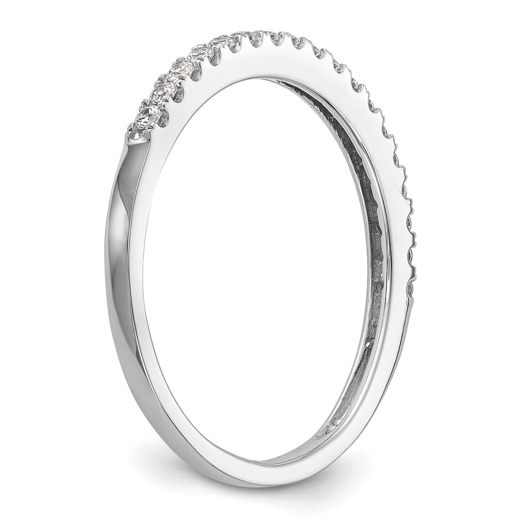 14k White Gold 1/5 carat Lab Grown Diamond VS/SI+ G+ Complete Wedding Band