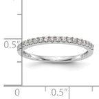 14k White Gold 1/5 carat Lab Grown Diamond VS/SI+ G+ Complete Wedding Band