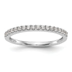 14k White Gold 1/5 carat Lab Grown Diamond VS/SI+ G+ Complete Wedding Band