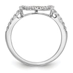 14k White Gold 1/5 carat Lab Grown Diamond VS/SI+ G+ Complete Wedding Band