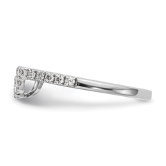 14k White Gold 1/5 carat Lab Grown Diamond VS/SI+ G+ Complete Wedding Band