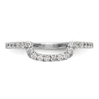 14k White Gold 1/5 carat Lab Grown Diamond VS/SI+ G+ Complete Wedding Band