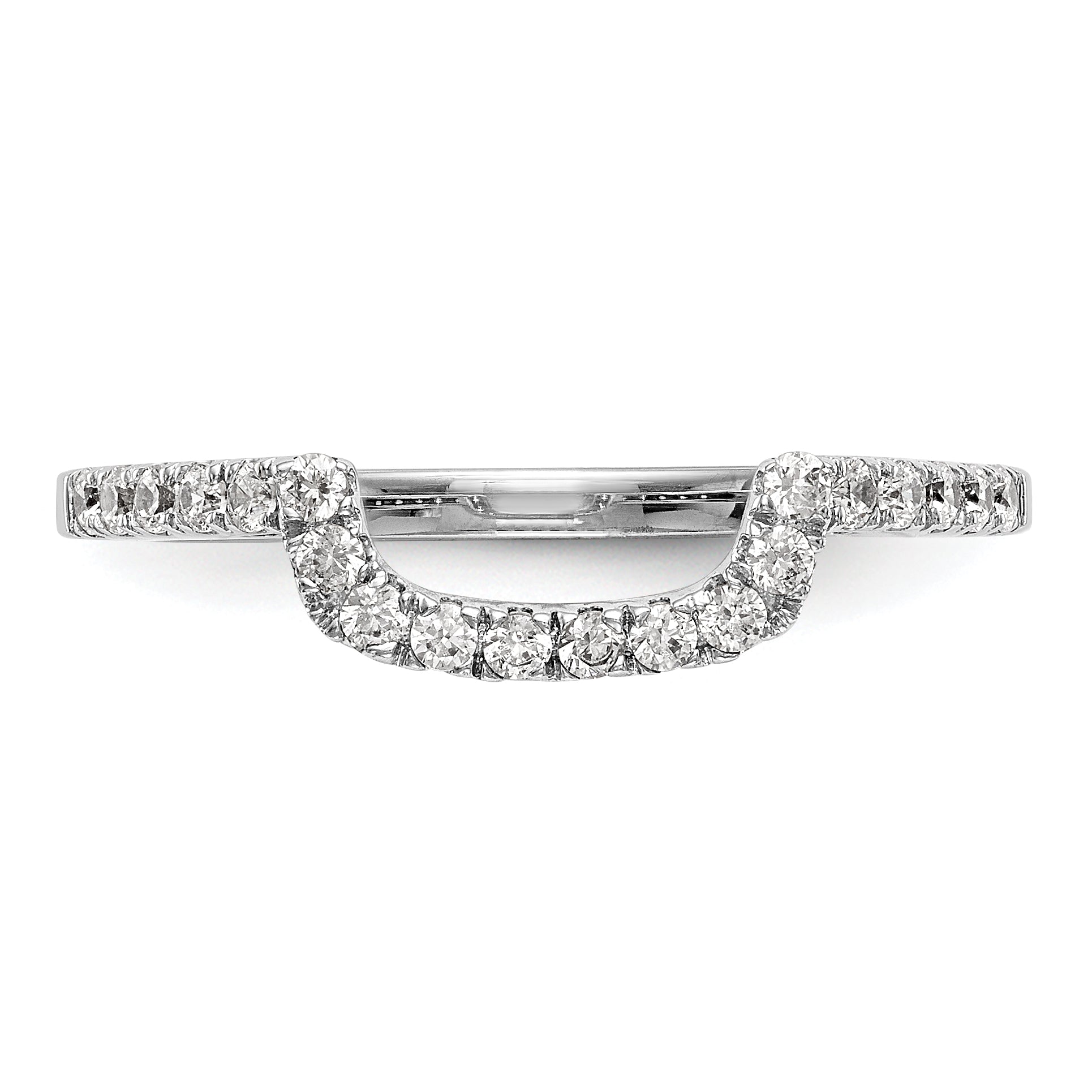 14k White Gold 1/5 carat Lab Grown Diamond VS/SI+ G+ Complete Wedding Band