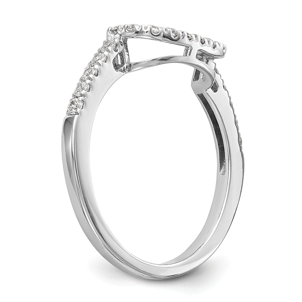 14k White Gold 1/5 carat Lab Grown Diamond VS/SI+ G+ Complete Wedding Band