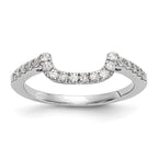 14k White Gold 1/5 carat Lab Grown Diamond VS/SI+ G+ Complete Wedding Band