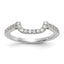 14k White Gold 1/5 carat Lab Grown Diamond VS/SI+ G+ Complete Wedding Band