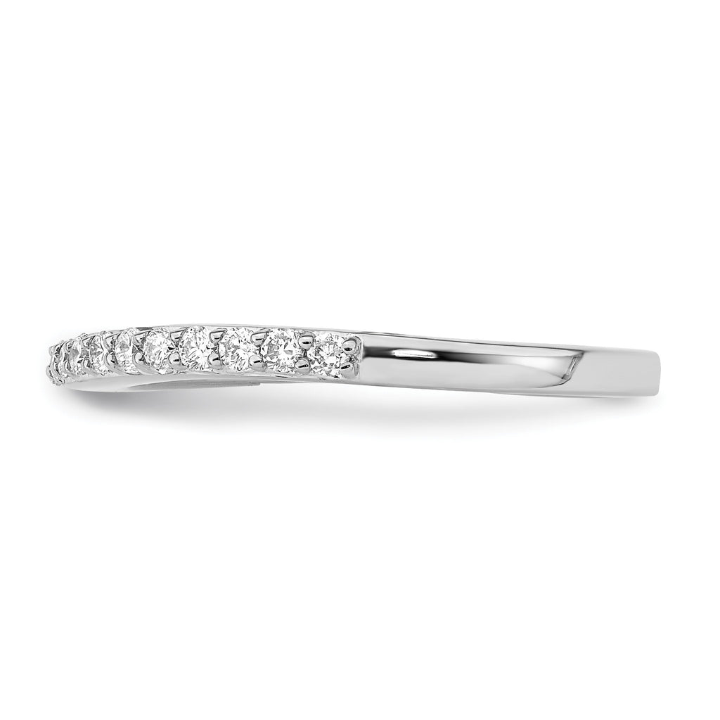 Lab-Grown Diamond Wedding Band in 14K White Gold, 2mm (1/3 ct. tw.), Size 7 - Sophia Jewelers