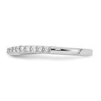 Lab-Grown Diamond Wedding Band in 14K White Gold, 2mm (1/3 ct. tw.), Size 7 - Sophia Jewelers