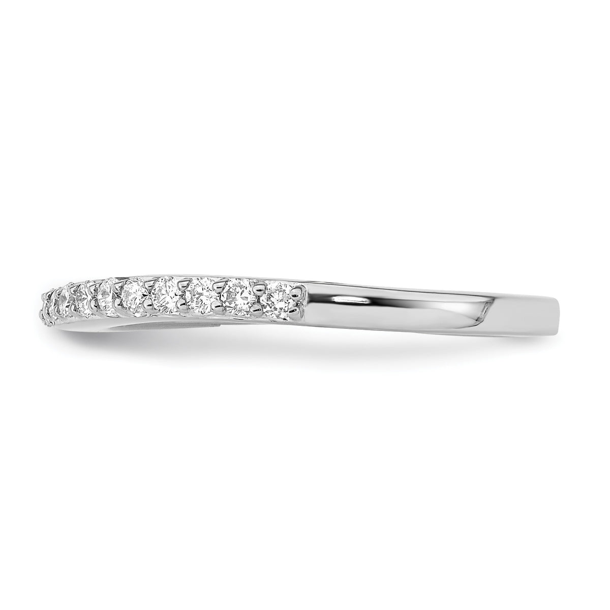 Lab-Grown Diamond Wedding Band in 14K White Gold, 2mm (1/3 ct. tw.), Size 7 - Sophia Jewelers