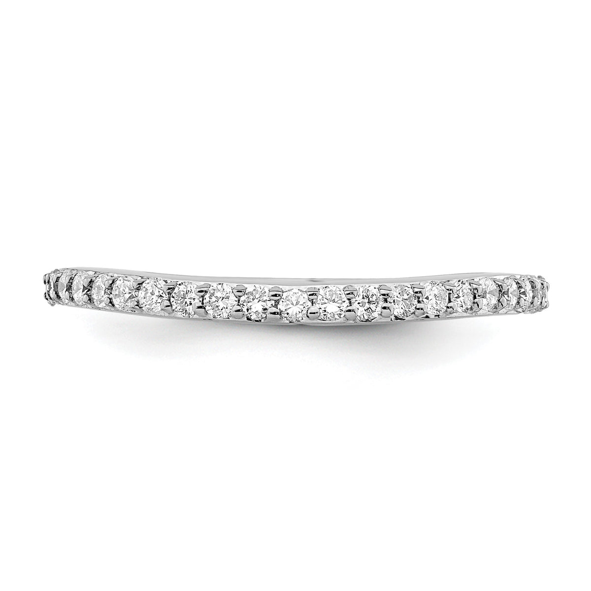 Lab-Grown Diamond Wedding Band in 14K White Gold, 2mm (1/3 ct. tw.), Size 7 - Sophia Jewelers