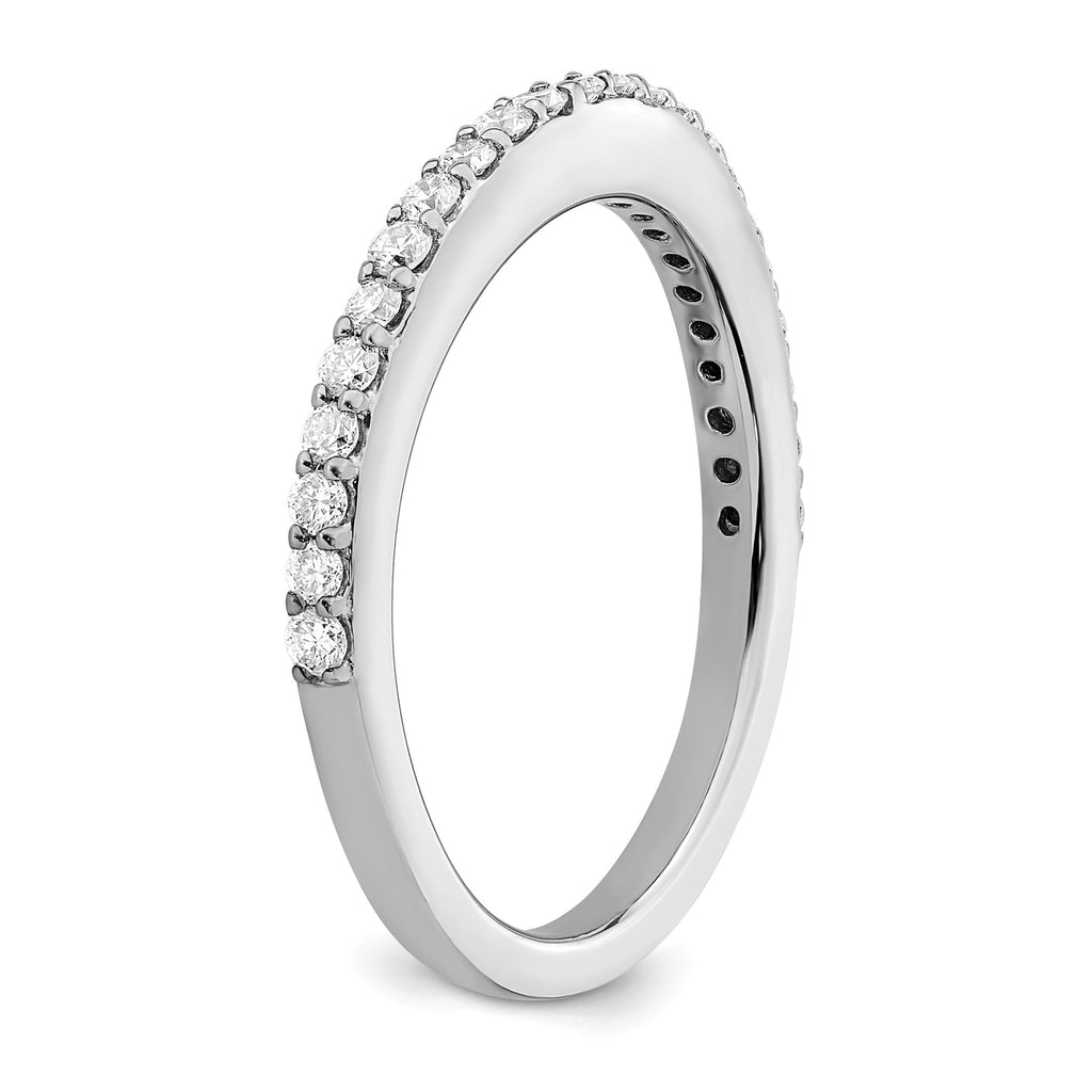 Lab-Grown Diamond Wedding Band in 14K White Gold, 2mm (1/3 ct. tw.), Size 7 - Sophia Jewelers