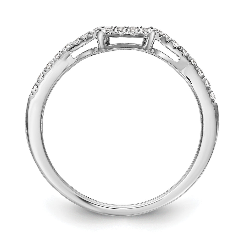 Lab-Grown Diamond Wedding Band in 14K White Gold, 1.54mm (1/5 ct. tw.), Size 7 - Sophia Jewelers