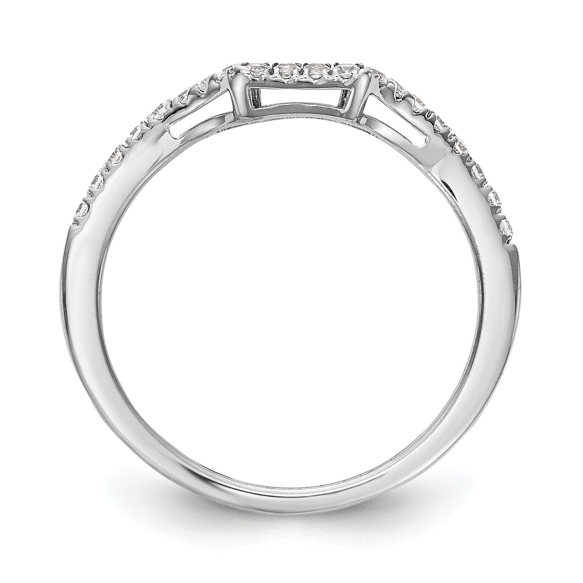 Lab-Grown Diamond Wedding Band in 14K White Gold, 1.54mm (1/5 ct. tw.), Size 7 - Sophia Jewelers