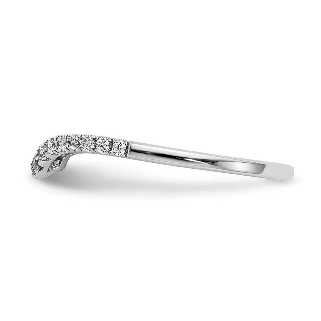 Lab-Grown Diamond Wedding Band in 14K White Gold, 1.54mm (1/5 ct. tw.), Size 7 - Sophia Jewelers