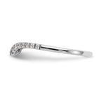 Lab-Grown Diamond Wedding Band in 14K White Gold, 1.54mm (1/5 ct. tw.), Size 7 - Sophia Jewelers