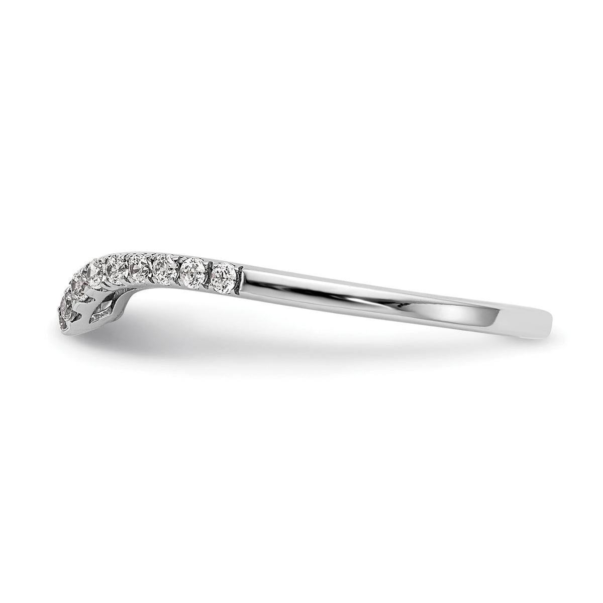 Lab-Grown Diamond Wedding Band in 14K White Gold, 1.54mm (1/5 ct. tw.), Size 7 - Sophia Jewelers