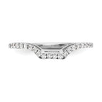 Lab-Grown Diamond Wedding Band in 14K White Gold, 1.54mm (1/5 ct. tw.), Size 7 - Sophia Jewelers