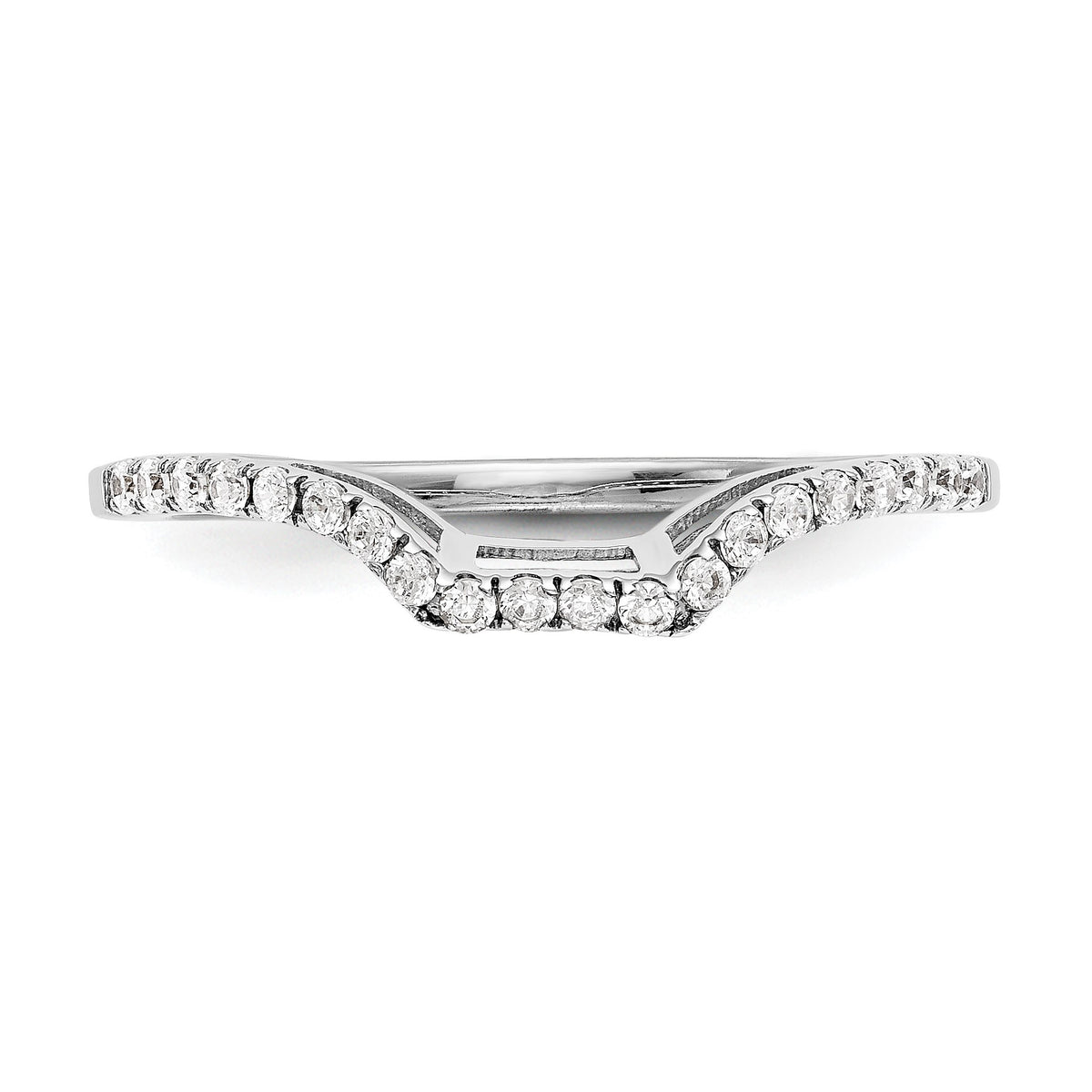 Lab-Grown Diamond Wedding Band in 14K White Gold, 1.54mm (1/5 ct. tw.), Size 7 - Sophia Jewelers