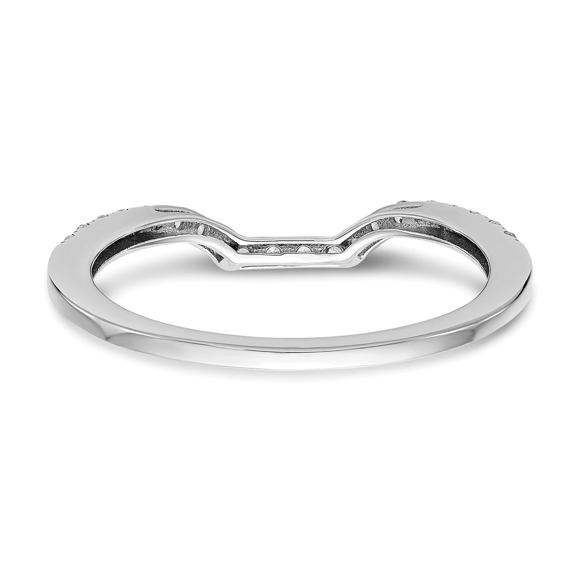 Lab-Grown Diamond Wedding Band in 14K White Gold, 1.54mm (1/5 ct. tw.), Size 7 - Sophia Jewelers