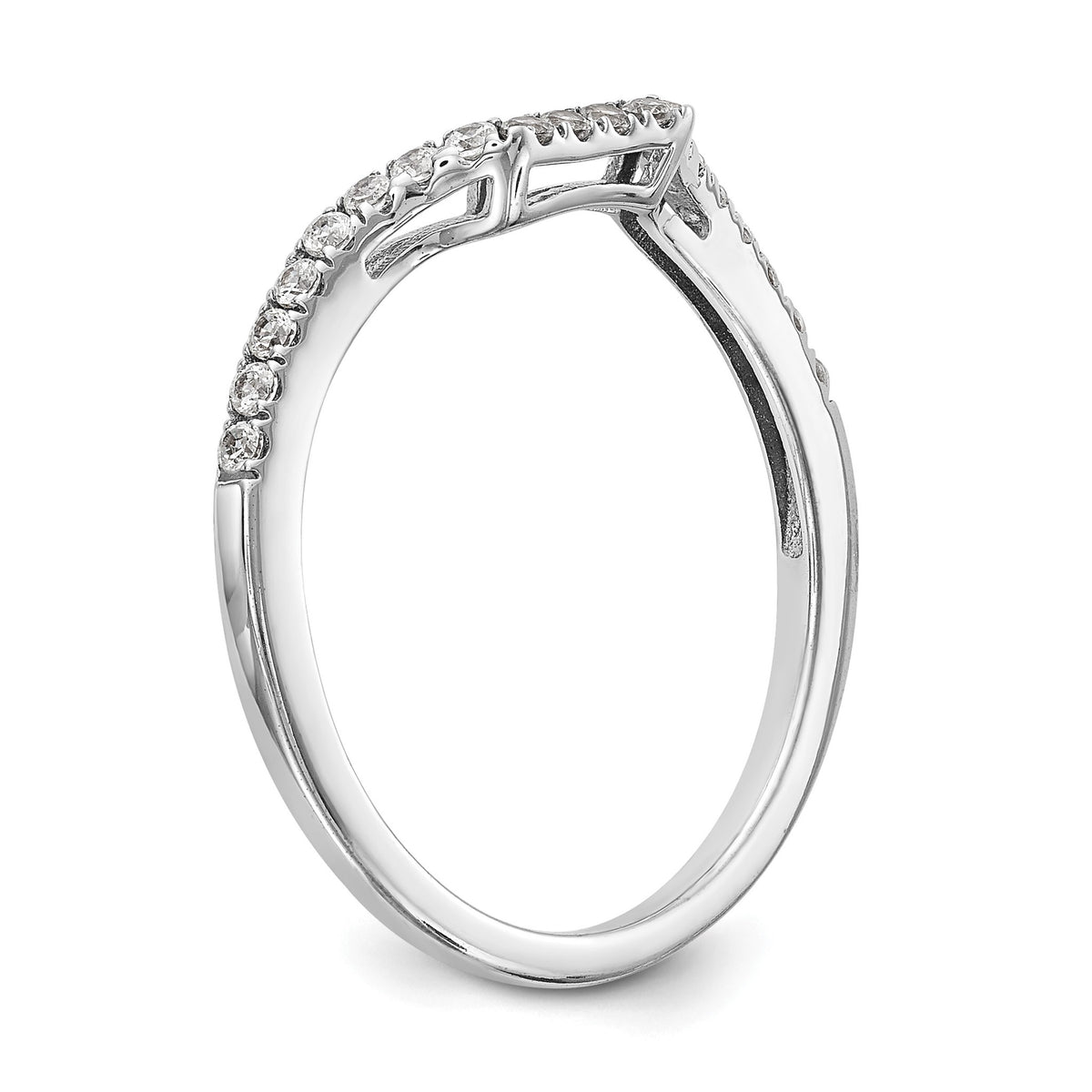 Lab-Grown Diamond Wedding Band in 14K White Gold, 1.54mm (1/5 ct. tw.), Size 7 - Sophia Jewelers