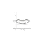 Lab-Grown Diamond Wedding Band in 14K White Gold, 1.54mm (1/5 ct. tw.), Size 7 - Sophia Jewelers