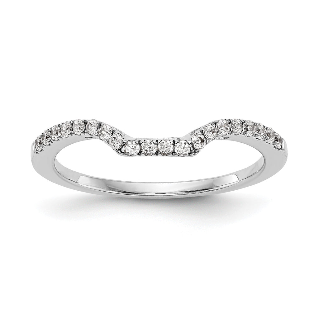 Lab-Grown Diamond Wedding Band in 14K White Gold, 1.54mm (1/5 ct. tw.), Size 7 - Sophia Jewelers