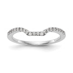 Lab-Grown Diamond Wedding Band in 14K White Gold, 1.54mm (1/5 ct. tw.), Size 7 - Sophia Jewelers