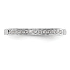 14k White Gold 1/6 carat Lab Grown Diamond VS/SI+ G+ Complete Wedding Band