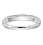 14k White Gold 1/6 carat Lab Grown Diamond VS/SI+ G+ Complete Wedding Band