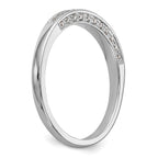 14k White Gold 1/6 carat Lab Grown Diamond VS/SI+ G+ Complete Wedding Band