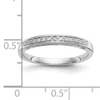 14k White Gold 1/6 carat Lab Grown Diamond VS/SI+ G+ Complete Wedding Band