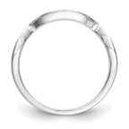 14k White Gold 1/10 carat Lab Grown Diamond VS/SI+ G+ Complete Wedding Band