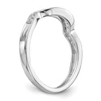 14k White Gold 1/10 carat Lab Grown Diamond VS/SI+ G+ Complete Wedding Band