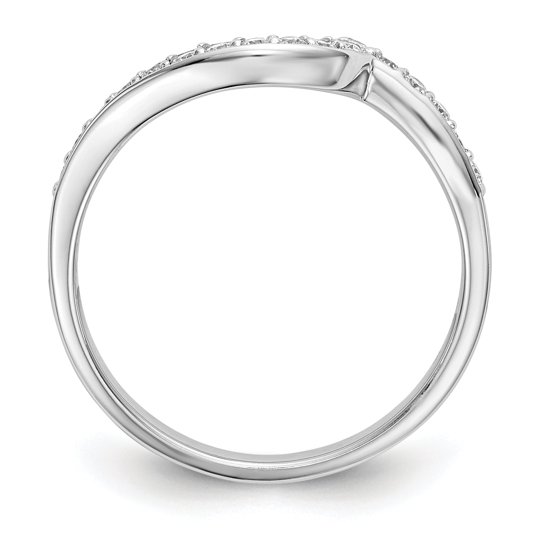 14k White Gold 1/5 carat Lab Grown Diamond VS/SI+ G+ Complete Wedding Band