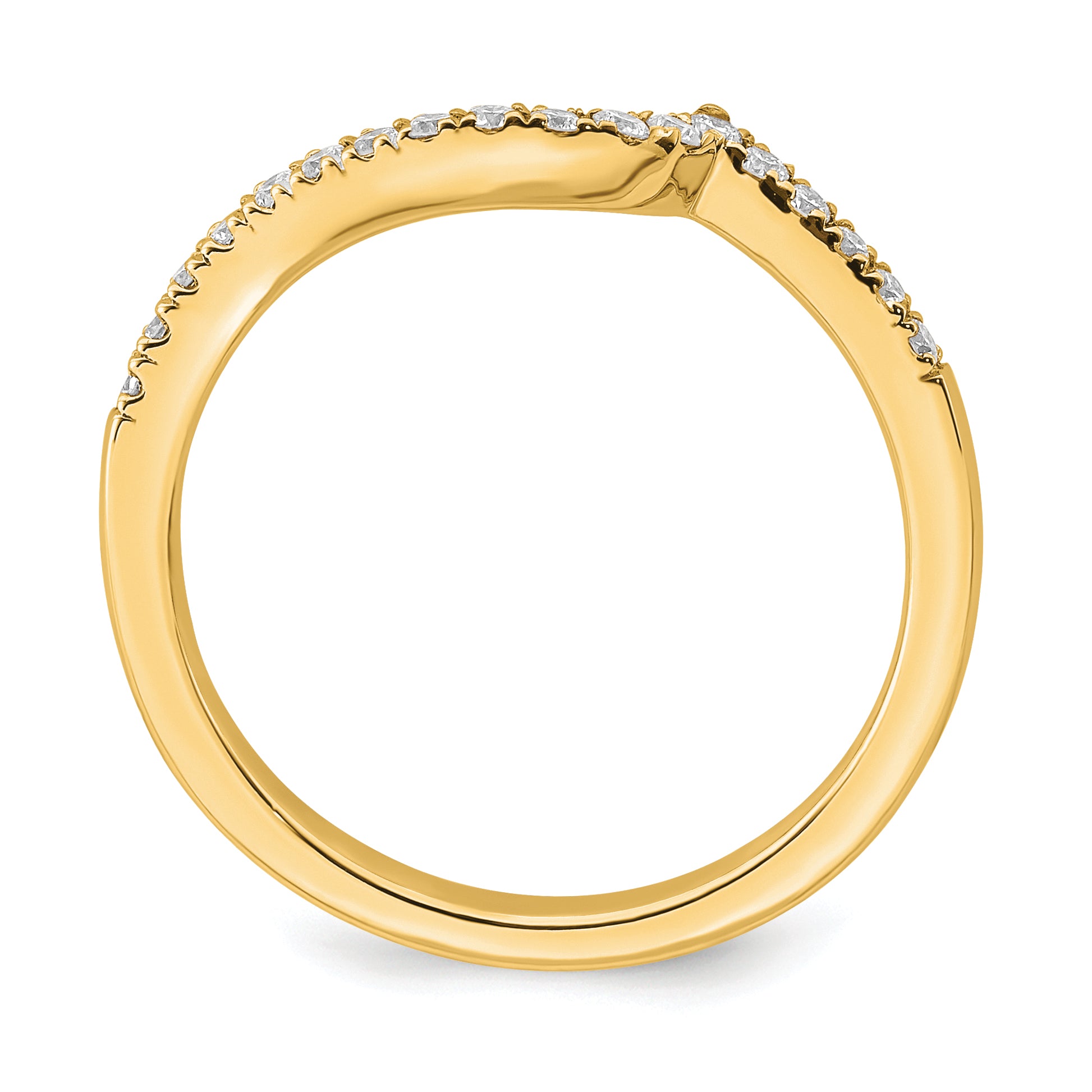 14k 1/5 carat Lab Grown Diamond VS/SI+ G+ Complete Contoured Wedding Band