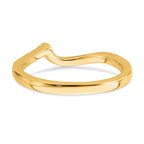 14k 1/5 carat Lab Grown Diamond VS/SI+ G+ Complete Contoured Wedding Band