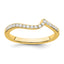 14k 1/5 carat Lab Grown Diamond VS/SI+ G+ Complete Contoured Wedding Band