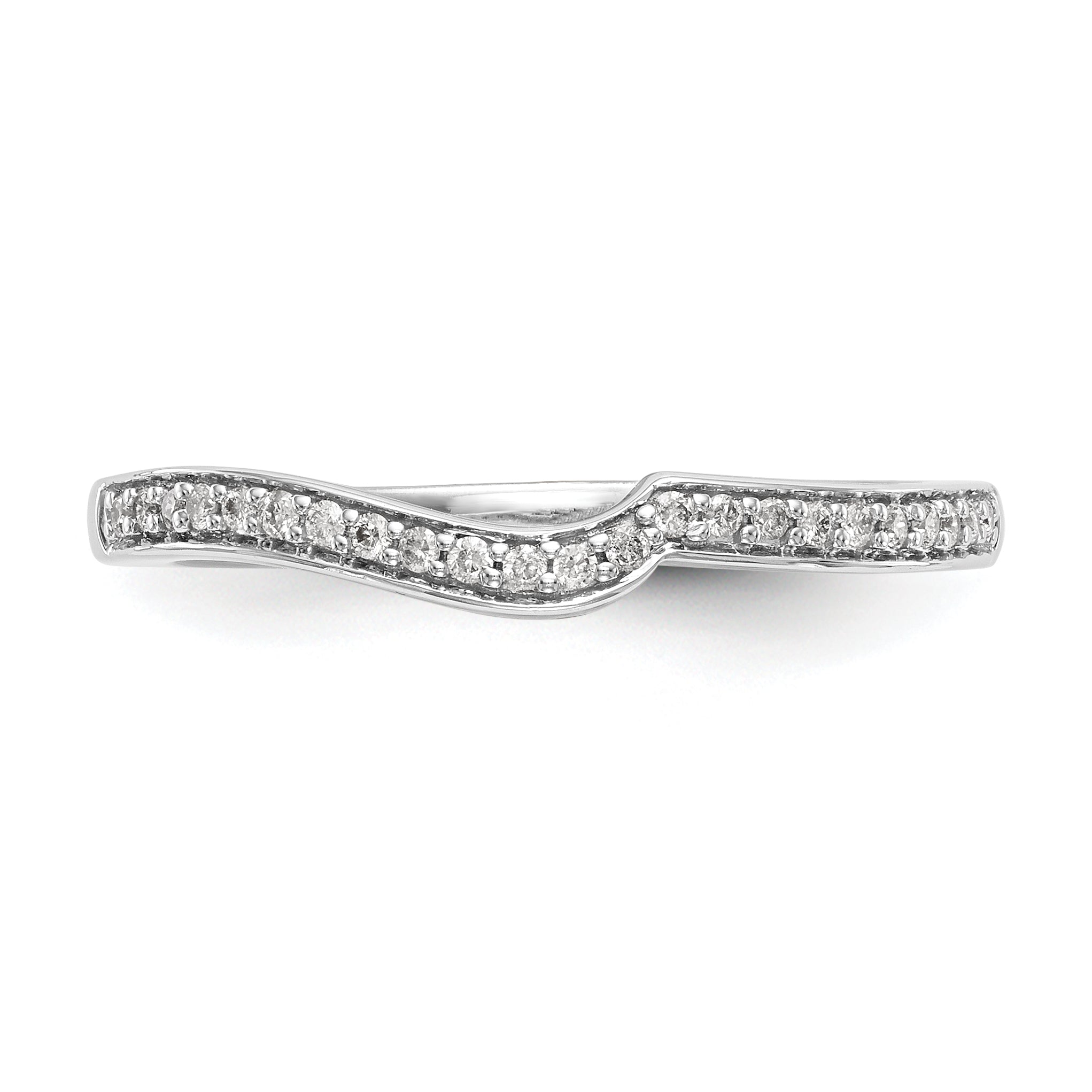 10k White Gold 1/10 carat Lab Grown Diamond VS/SI Complete Wedding Band