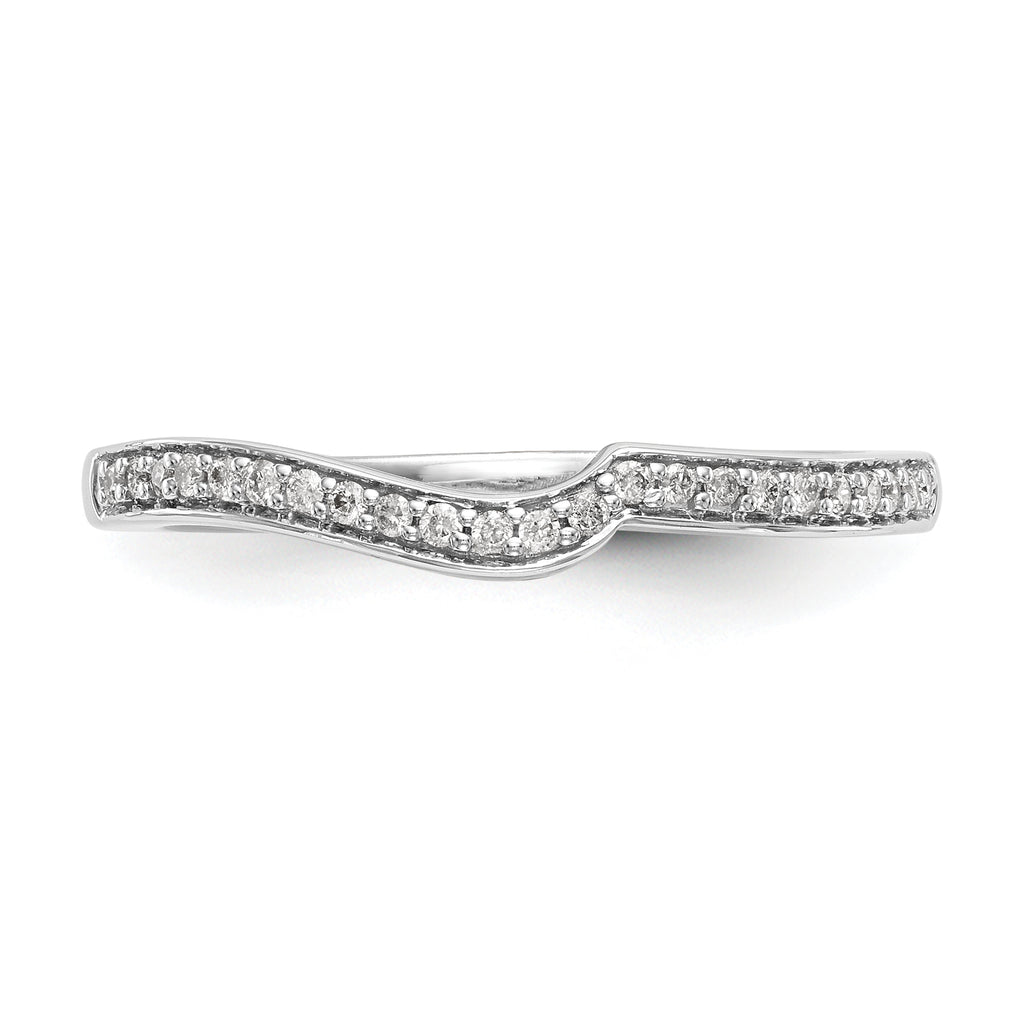 10k White Gold 1/10 carat Lab Grown Diamond VS/SI Complete Wedding Band