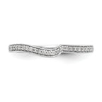 10k White Gold 1/10 carat Lab Grown Diamond VS/SI Complete Wedding Band